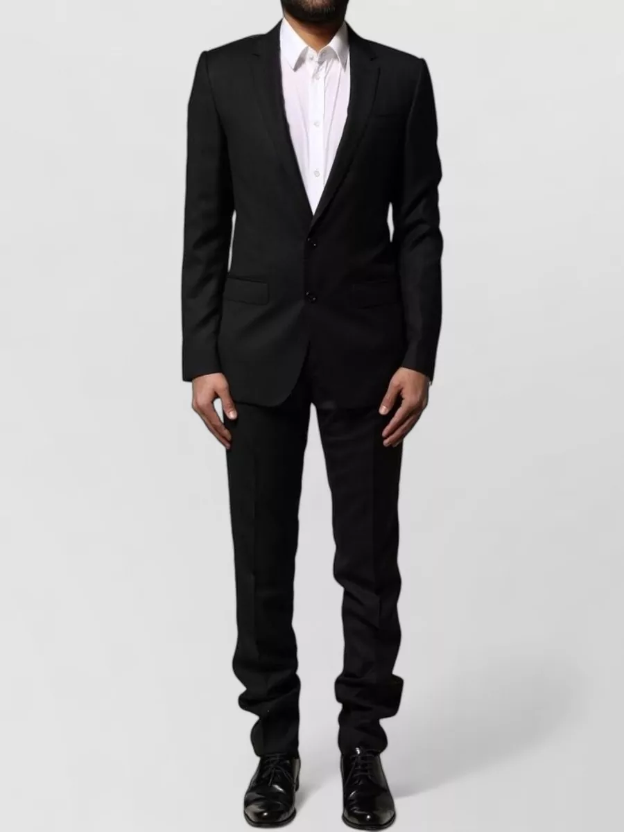 Dolce&Gabbana silk virgin wool slim-fit single-breasted suit