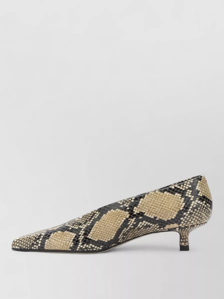 Aeyde Snake-Print Calf Leather Pumps