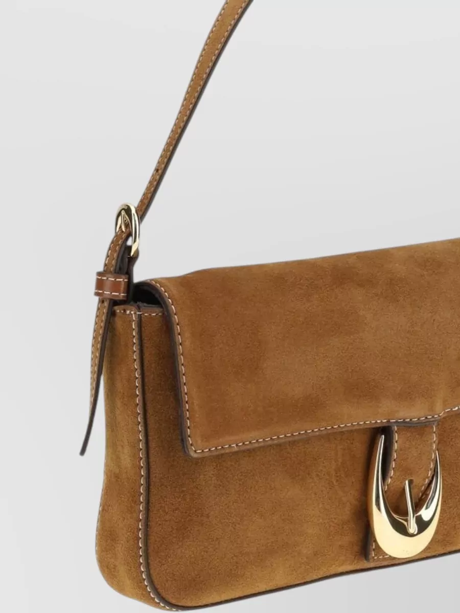 Staud Shirley Leather Clutch Bag