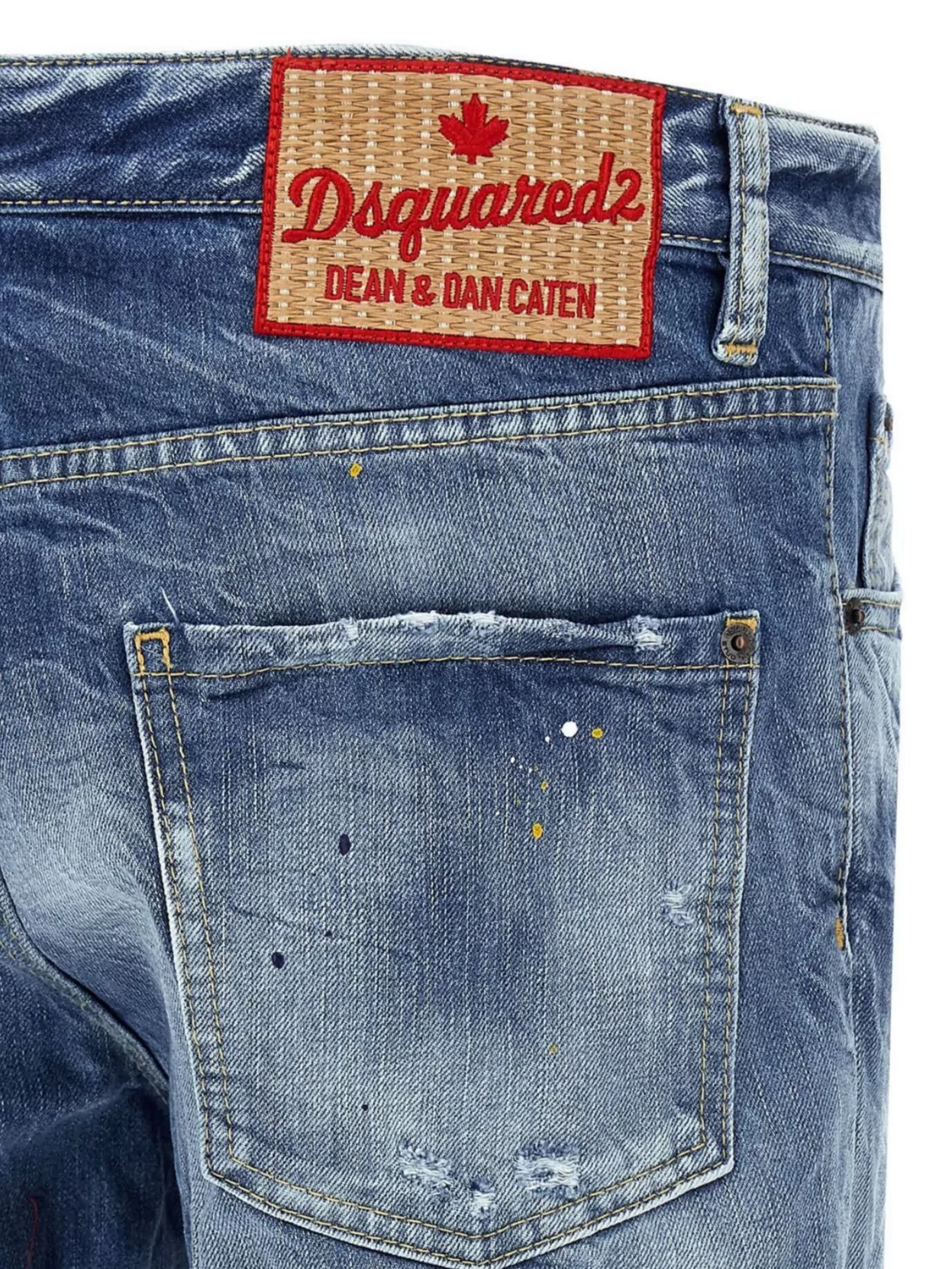 Dsquared2 Distressed Detailing Denim Trousers
