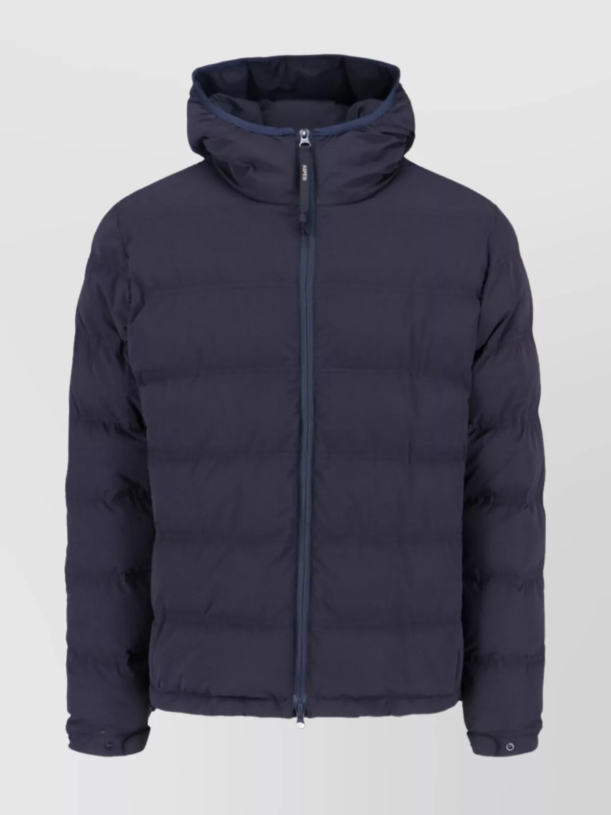 Aspesi Hooded Quilted Jacket Adjustable Hem In Brown