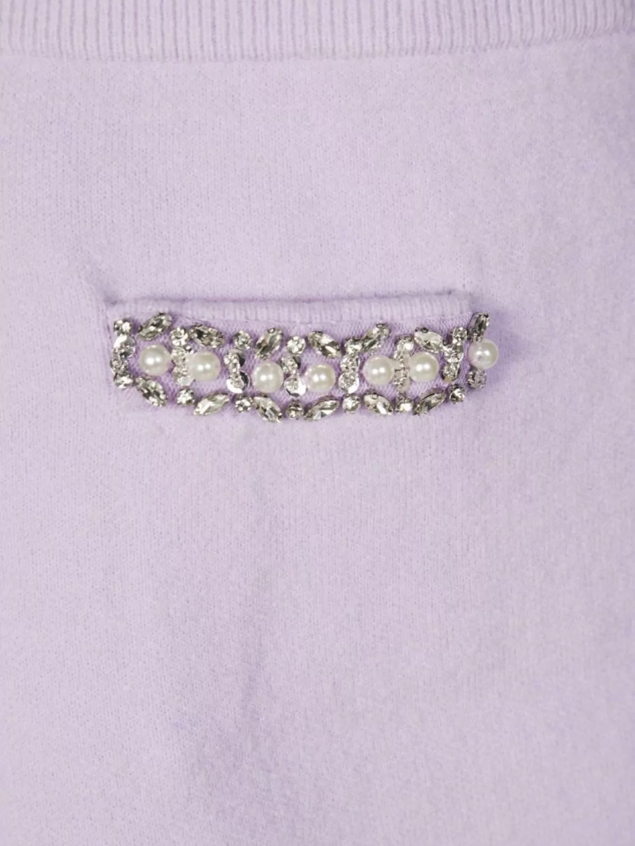 Self-Portrait Crystal-Embellished Knit Mini Skirt