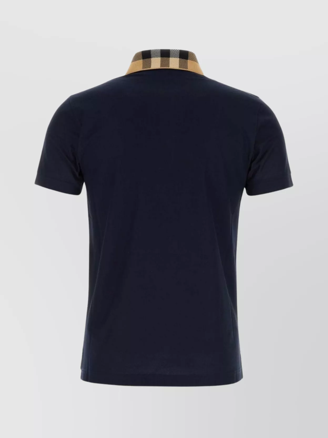 Burberry Checked Collar Polo Shirt