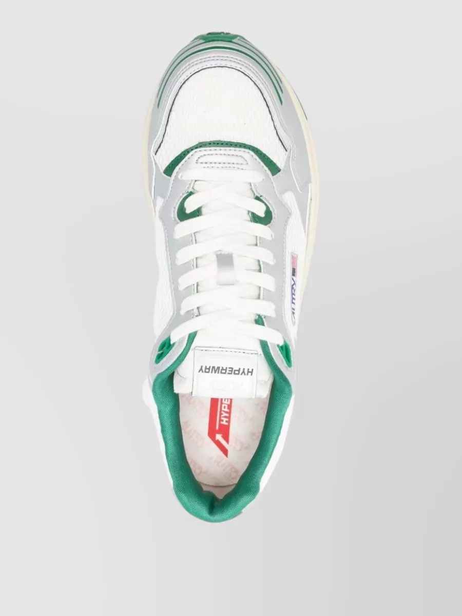 Autry Hyperway Low Sneakers Contrast Heel Design