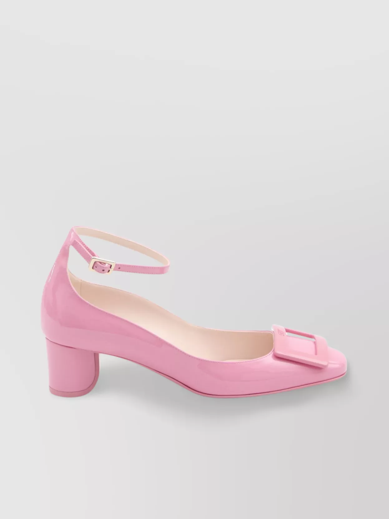 Roger Vivier Square Toe Ankle Strap Pumps