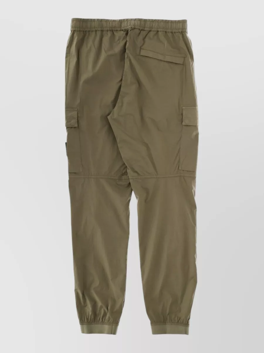 Stone Island Parachute Trousers Cargo Pockets Ribbed Cuffs