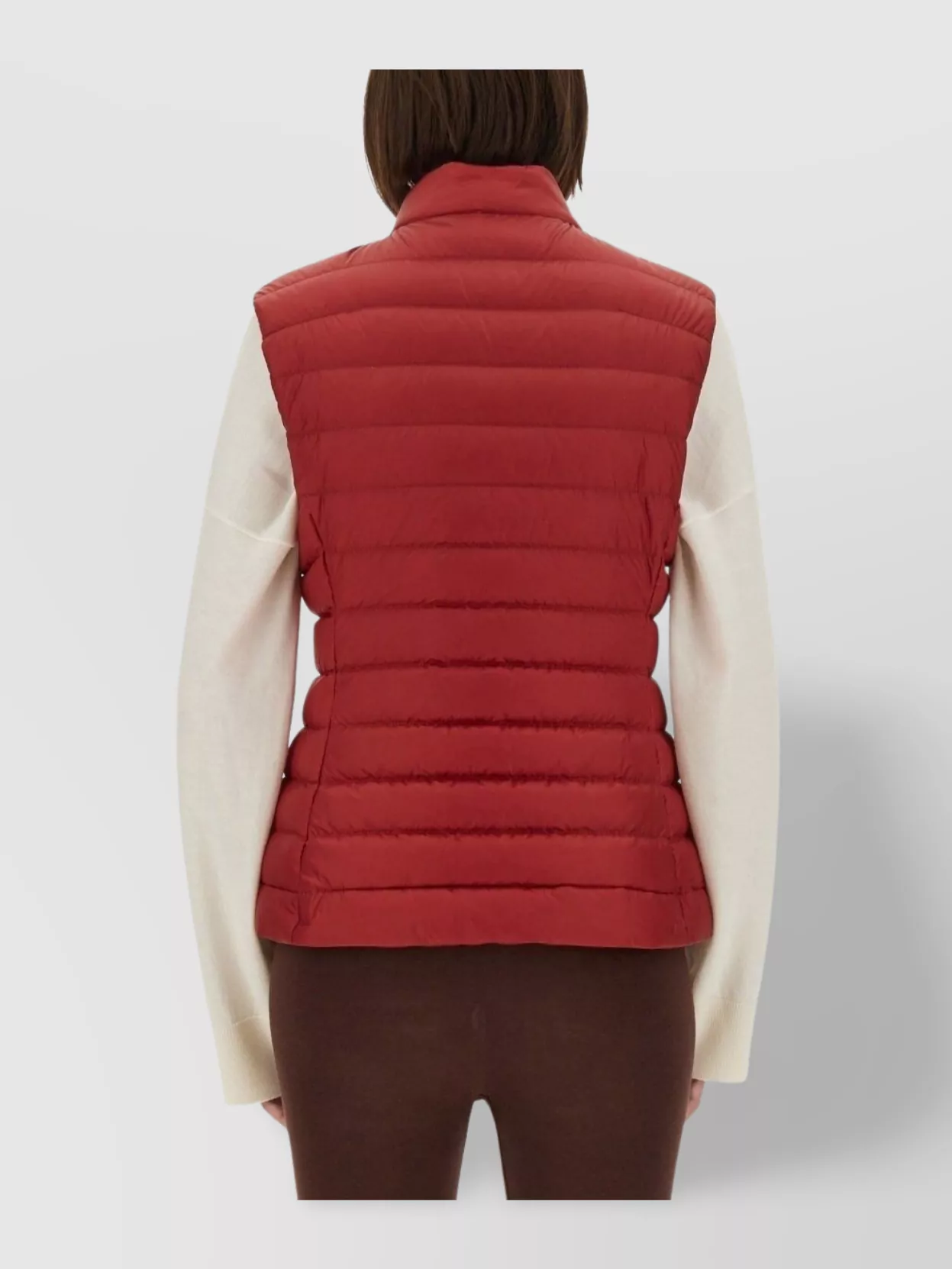 Moncler Fitted High Neck Sleeveless Padded Vest