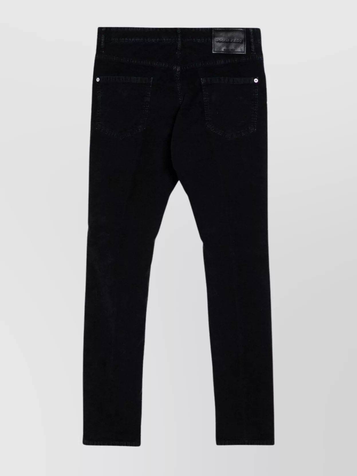 Dsquared2 Denim Jeans With Belt Loops And Metal Rivets
