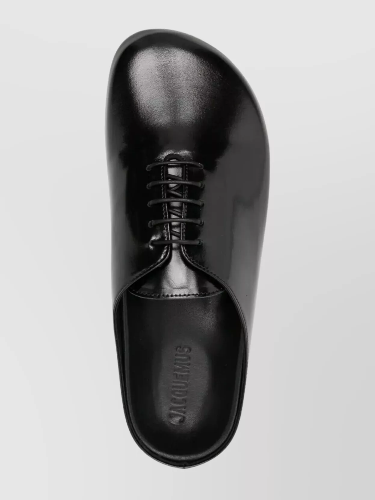 Jacquemus Patent Leather Round Toe Mules