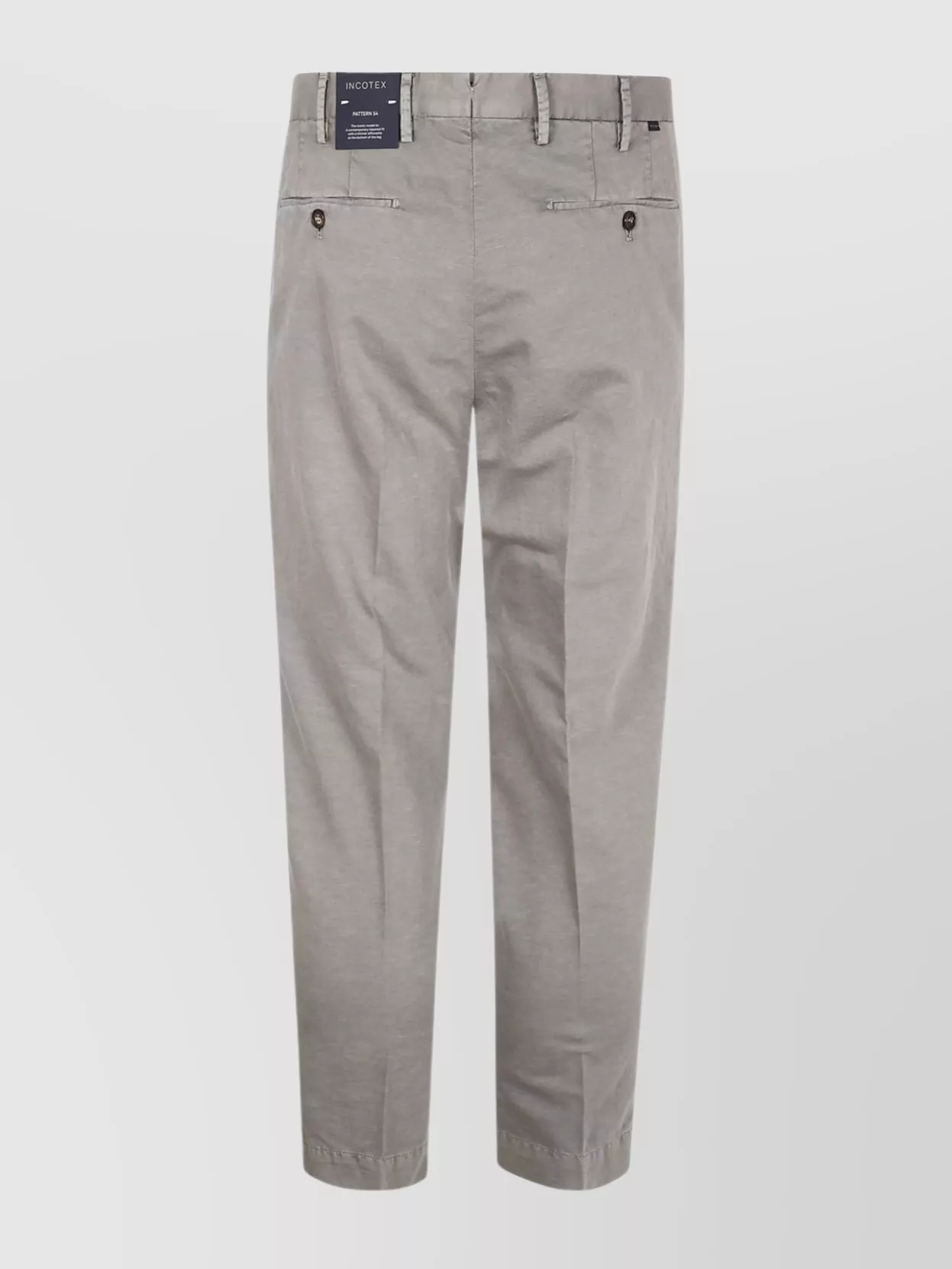 Incotex Tailored Trousers With Pockets And Loops In Gray