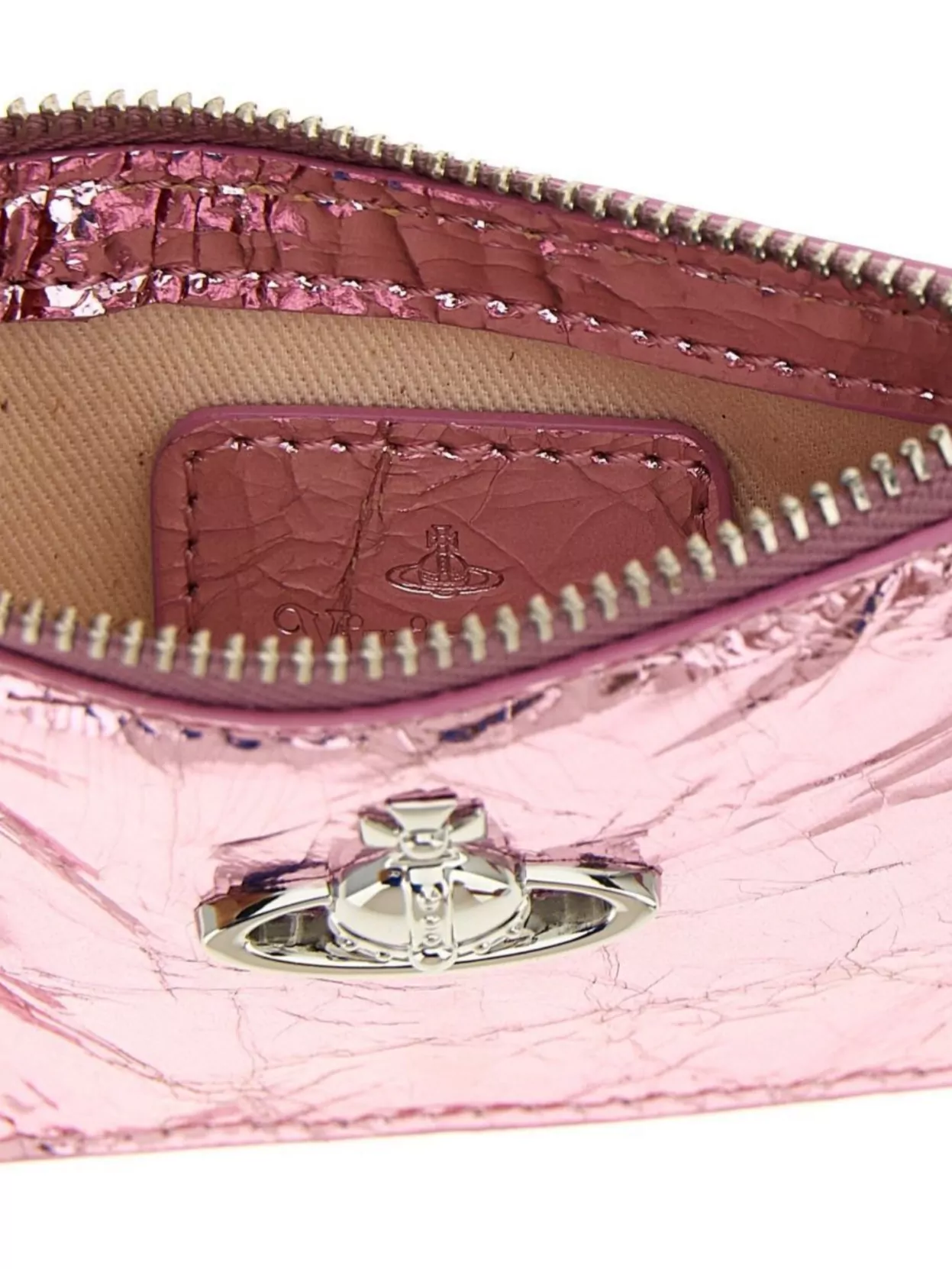 Vivienne Westwood Metallic Frame Card Holder Accessory