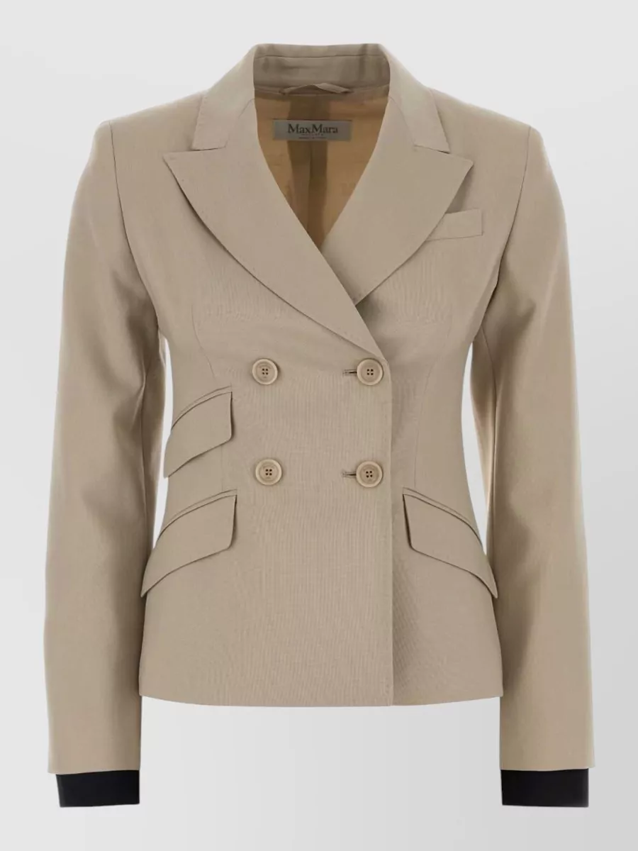Max Mara silk blend double-breasted blazer