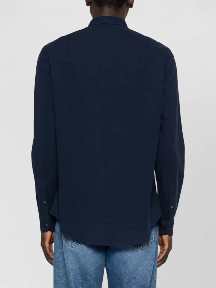 Emporio Armani Linen Blend Shirt Long Sleeves Cuffs