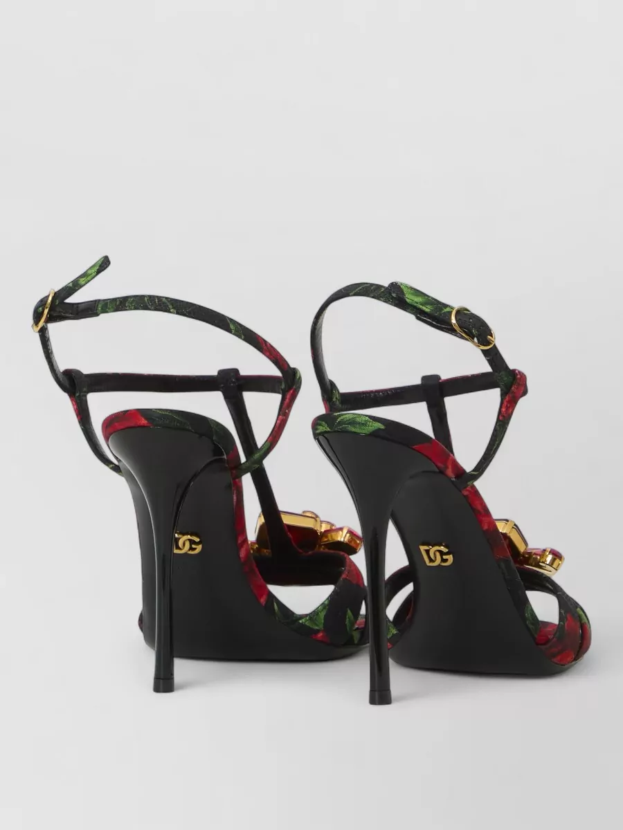 Dolce&Gabbana Crystal-Embellished Brocade Sandals