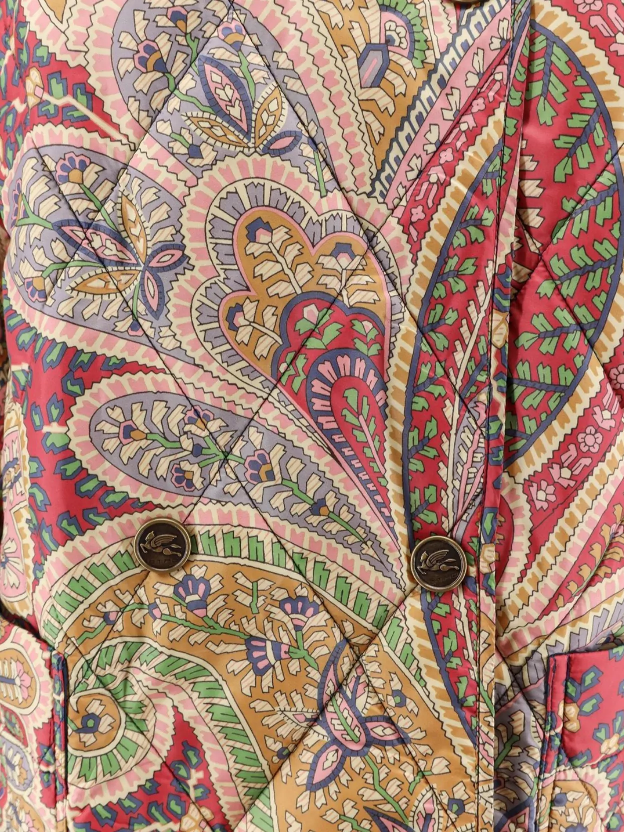 Etro Multicolor Reversible Quilted Jacket
