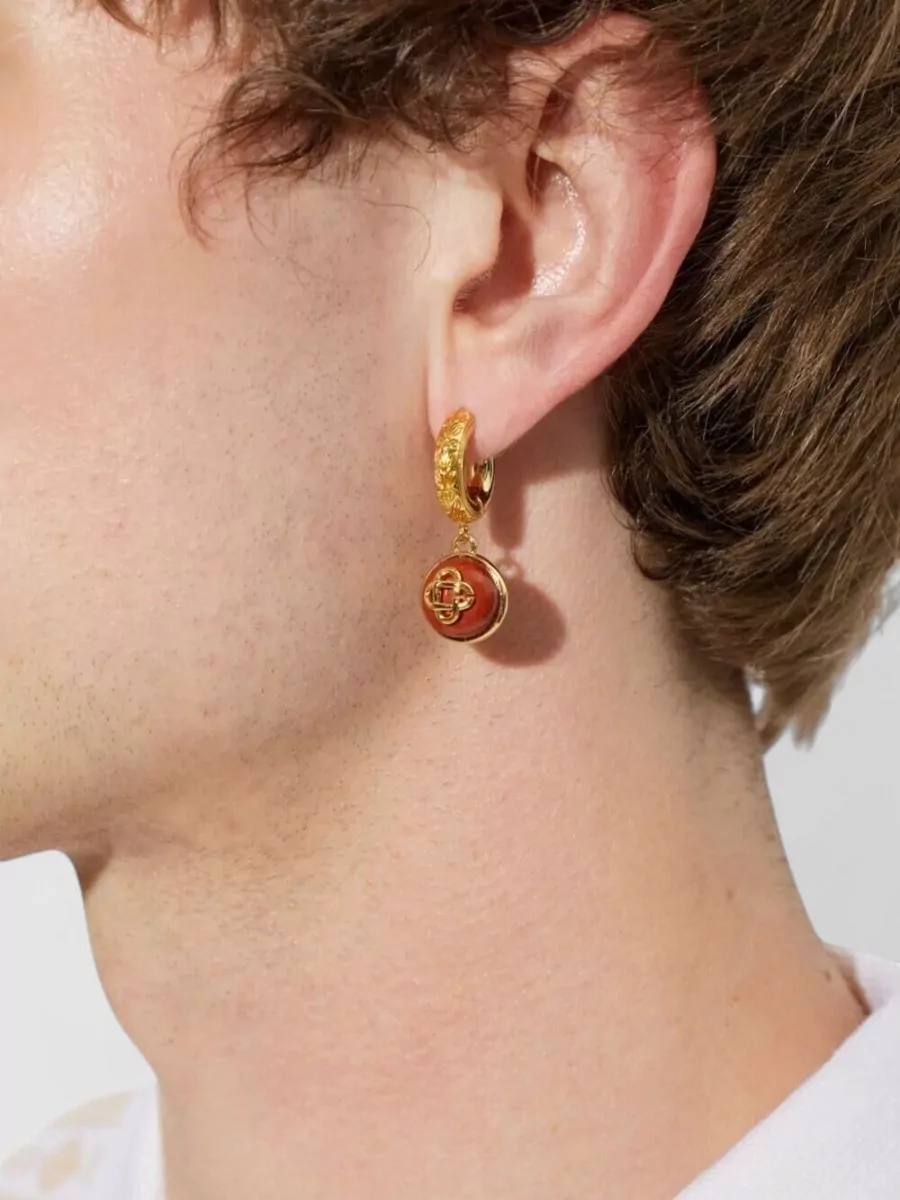 Casablanca Sphere Hoop Earrings