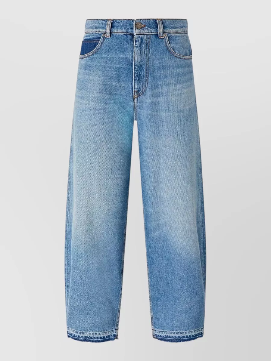 Pinko denim high-rise tapered jeans