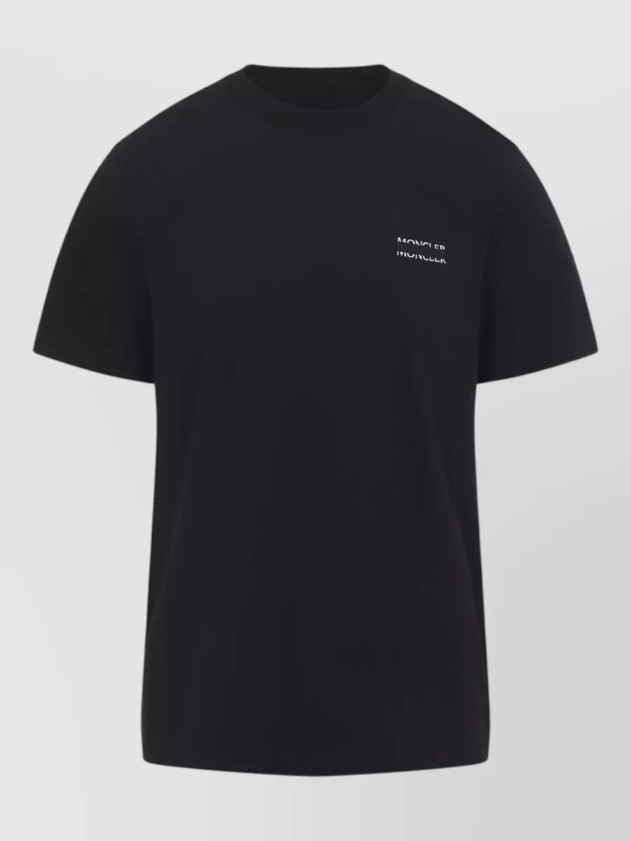 Moncler Short Sleeve Crew Neck Cotton T-Shirt