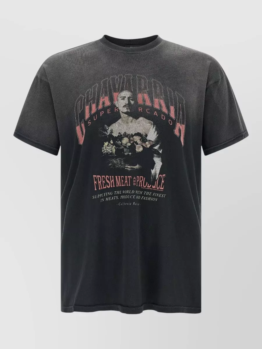Willy Chavarria Cotton printed crew-neck short-sleeve t-shirt