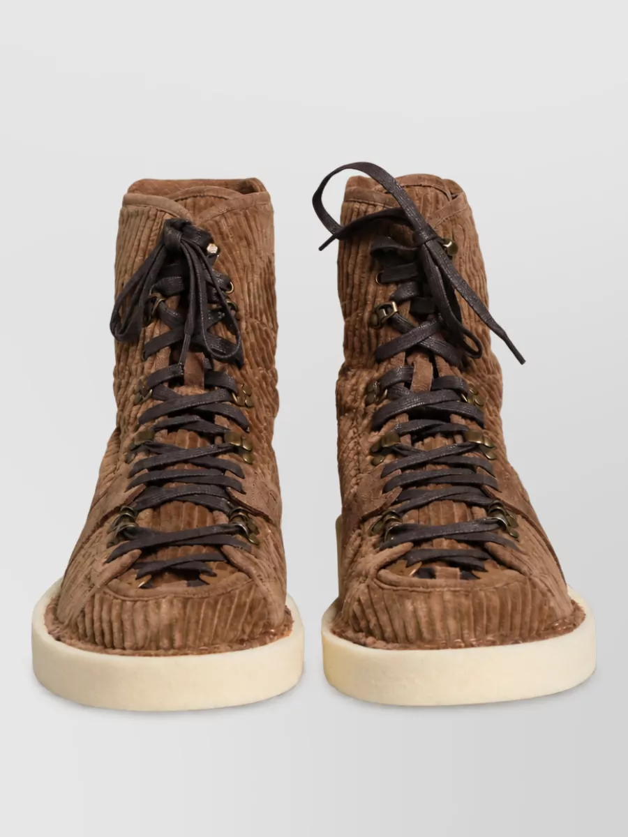 Dolce&Gabbana corduroy high top sneakers