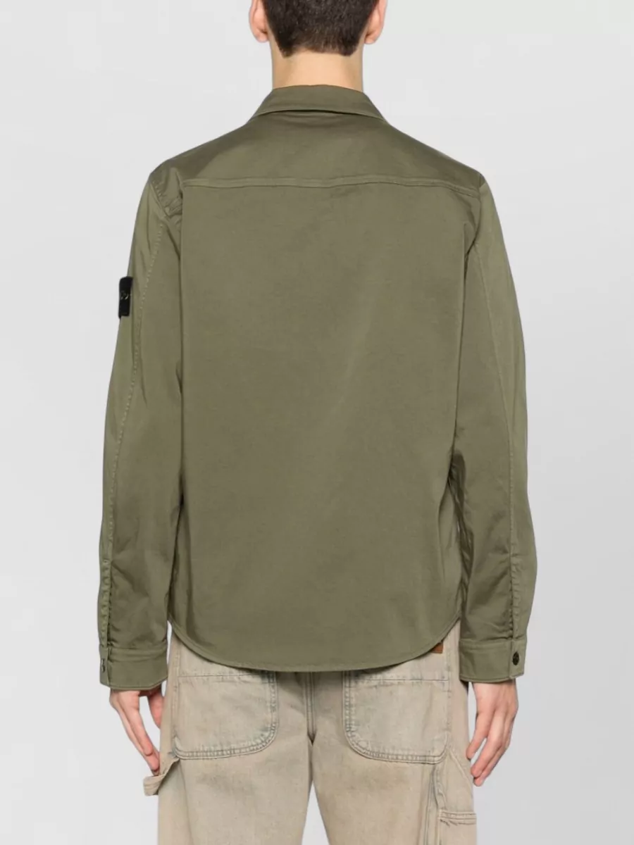 Stone Island Long Sleeve Shirt Front Pocket Detail