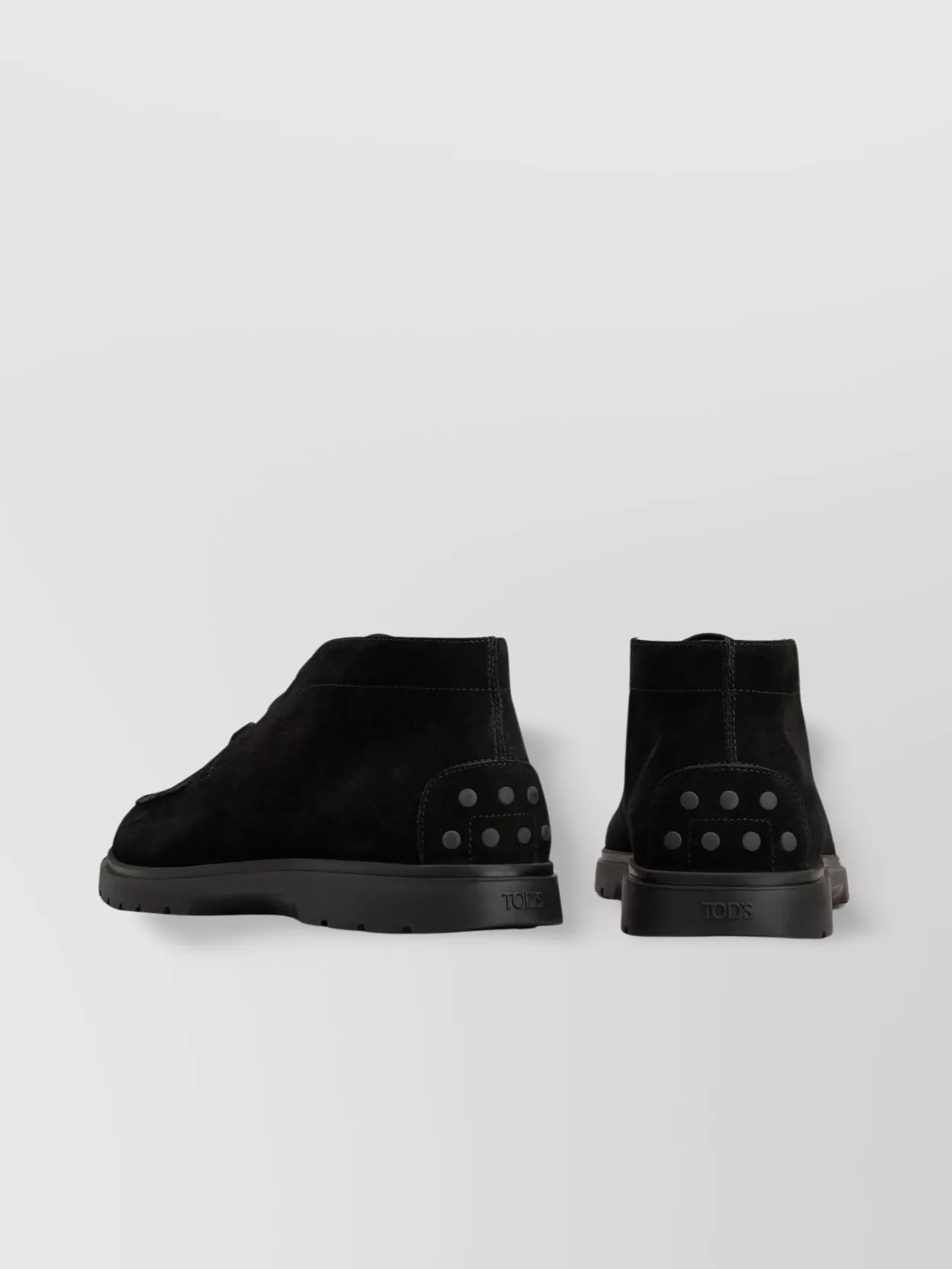 Tod's Suede Ankle Boot With Elastic Drawstring In Silver