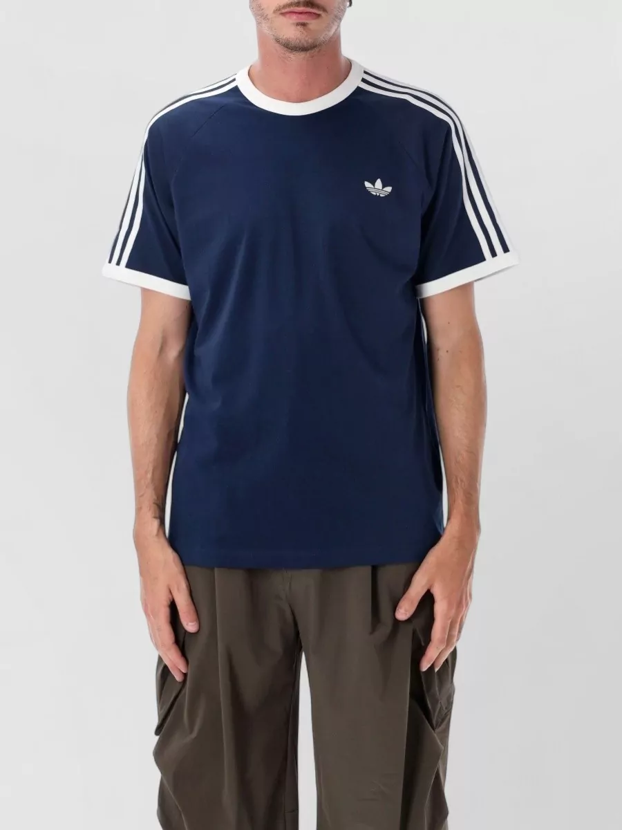 Adidas Originals cotton ribbed trim short sleeve t-shirt