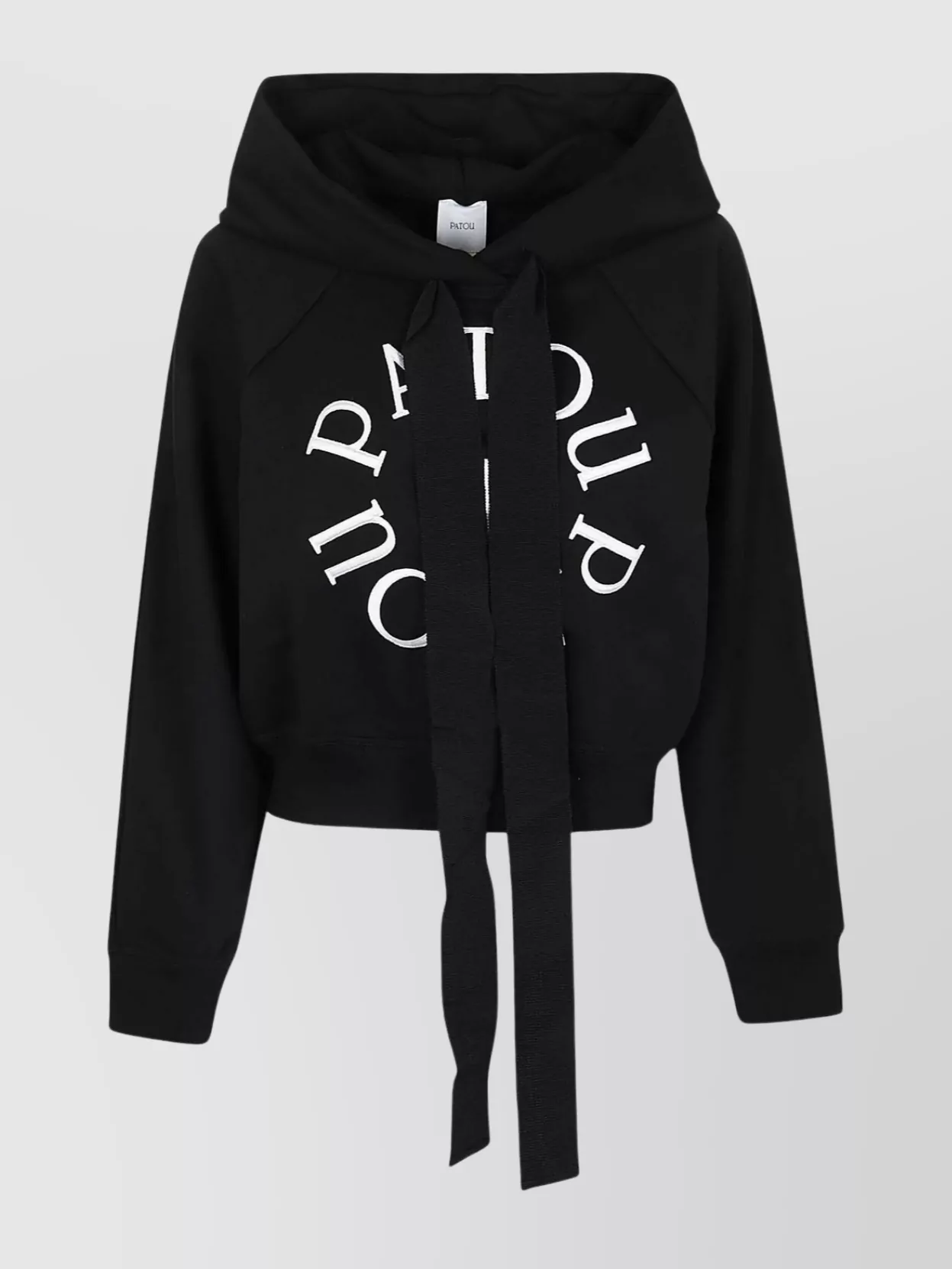 Patou Cropped Logo Hooded Top