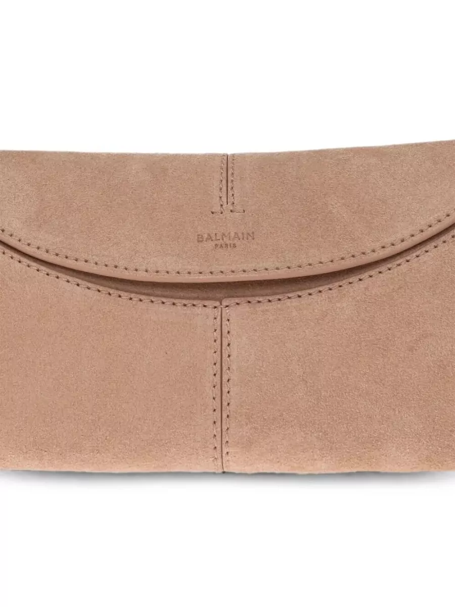 Balmain Na Small Leather Clutch Bag