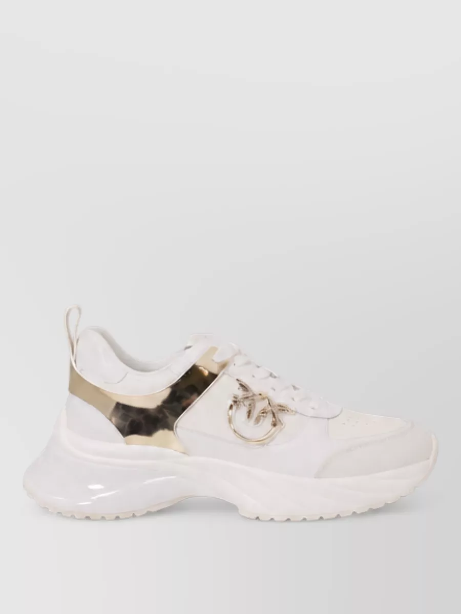 Pinko Leather Low-Top Sneakers