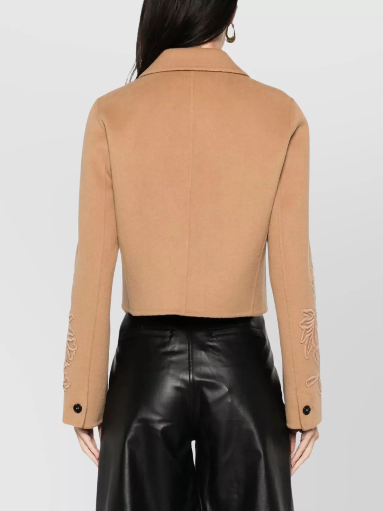 Ermanno Firenze Tailored Jacket Embroidered Sleeves