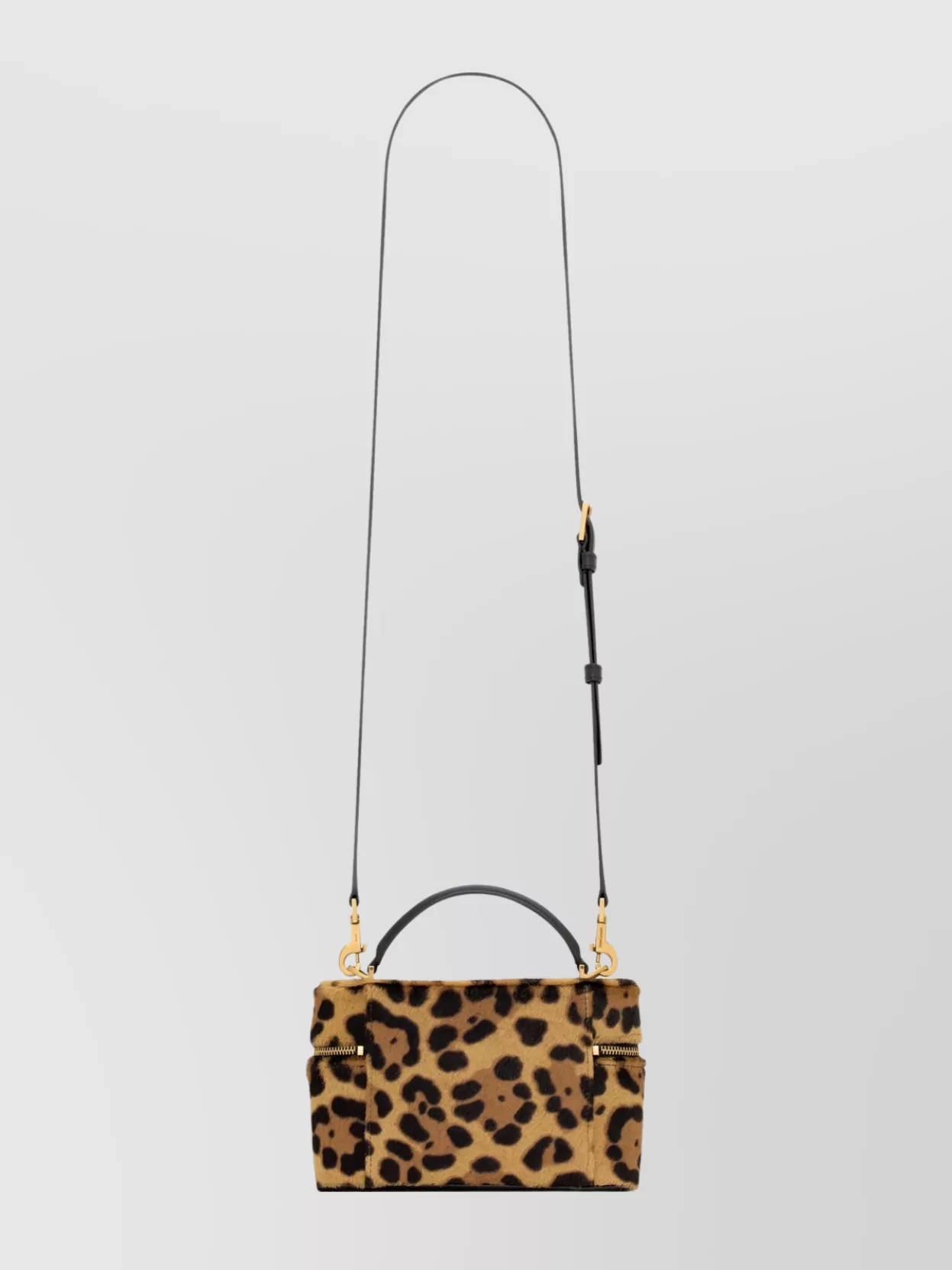 Saint Laurent Pony Skin Leopard Print Shoulder Bag In Multi
