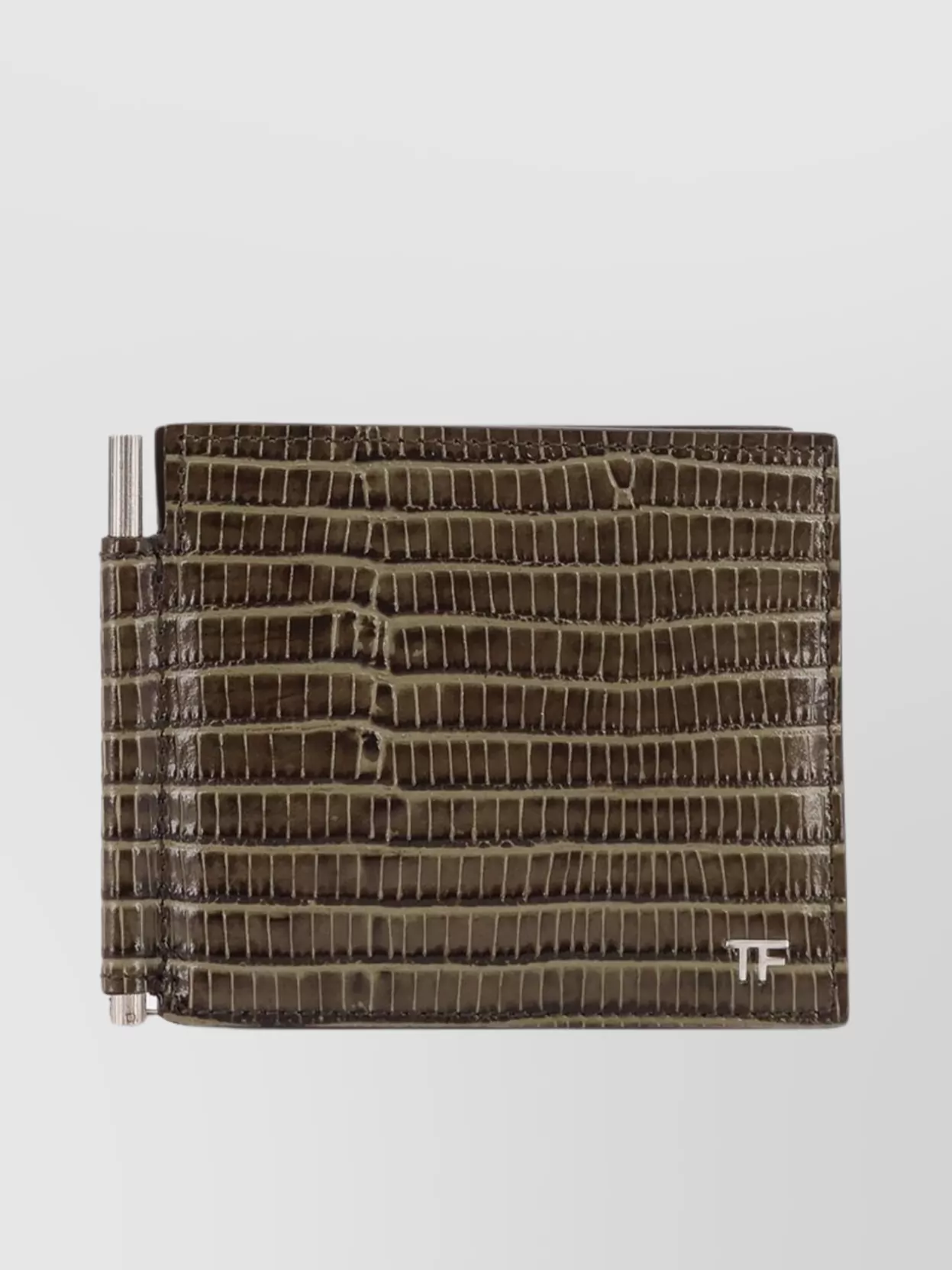 Tom Ford Crocodile Print Leather Wallet