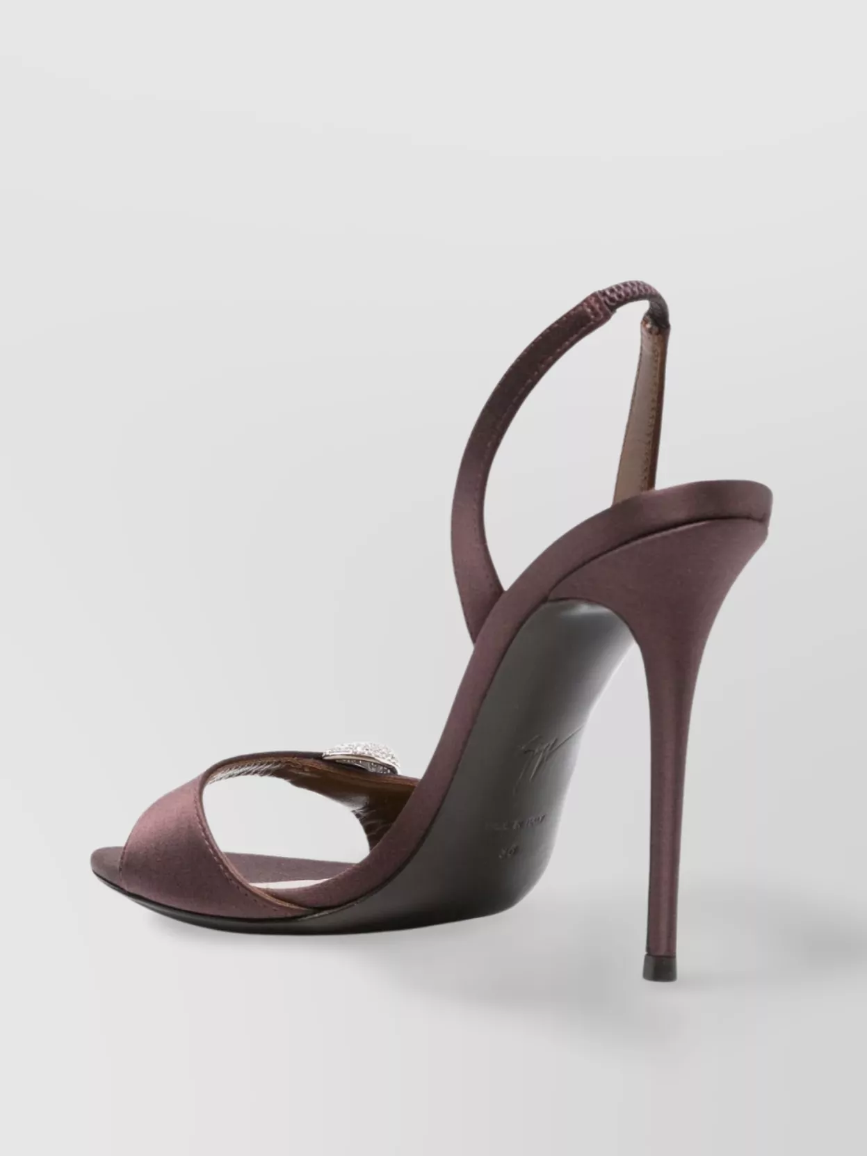 Giuseppe Zanotti Satin Stiletto Heel Sandals In Calf Leather