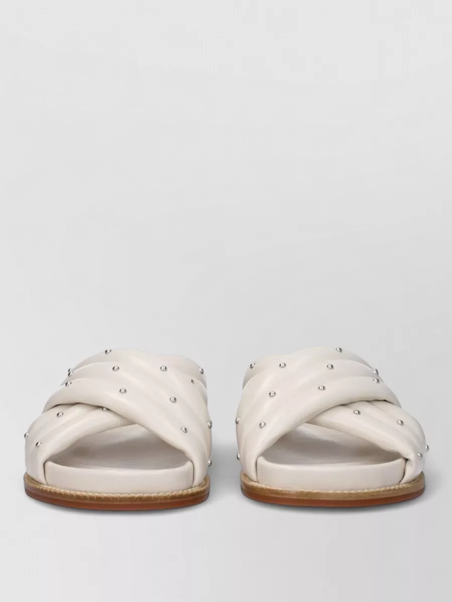 Fabiana Filippi leather studded slides