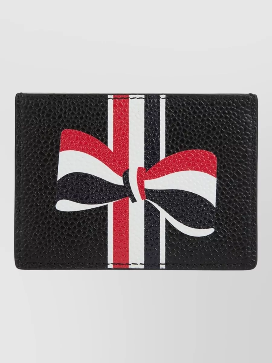 Thom Browne leather card holder