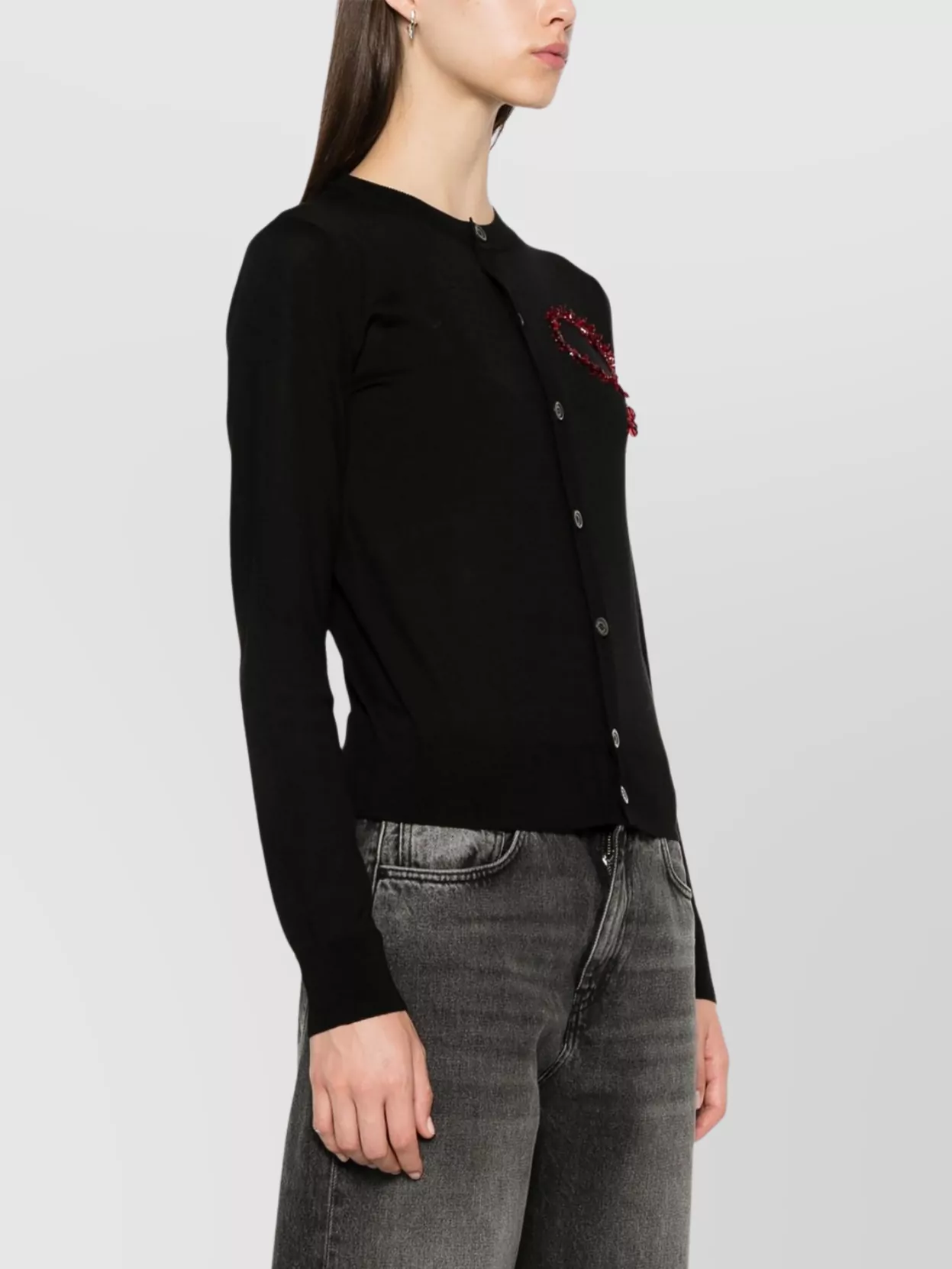Dsquared2 Knitwear Heart Detail Long Sleeves