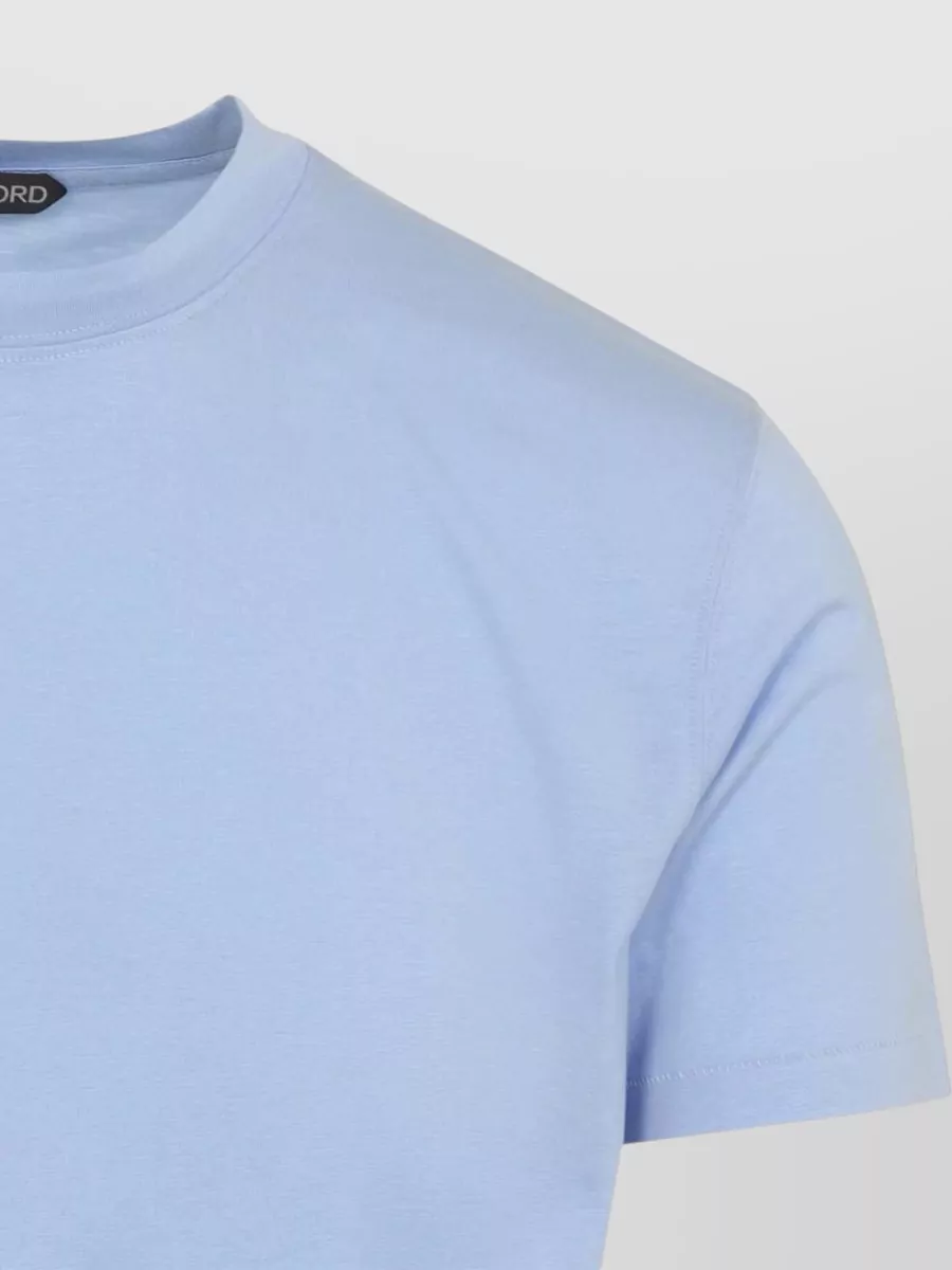 Tom Ford Lyocell Cotton Crew Neck Short Sleeve T-Shirt