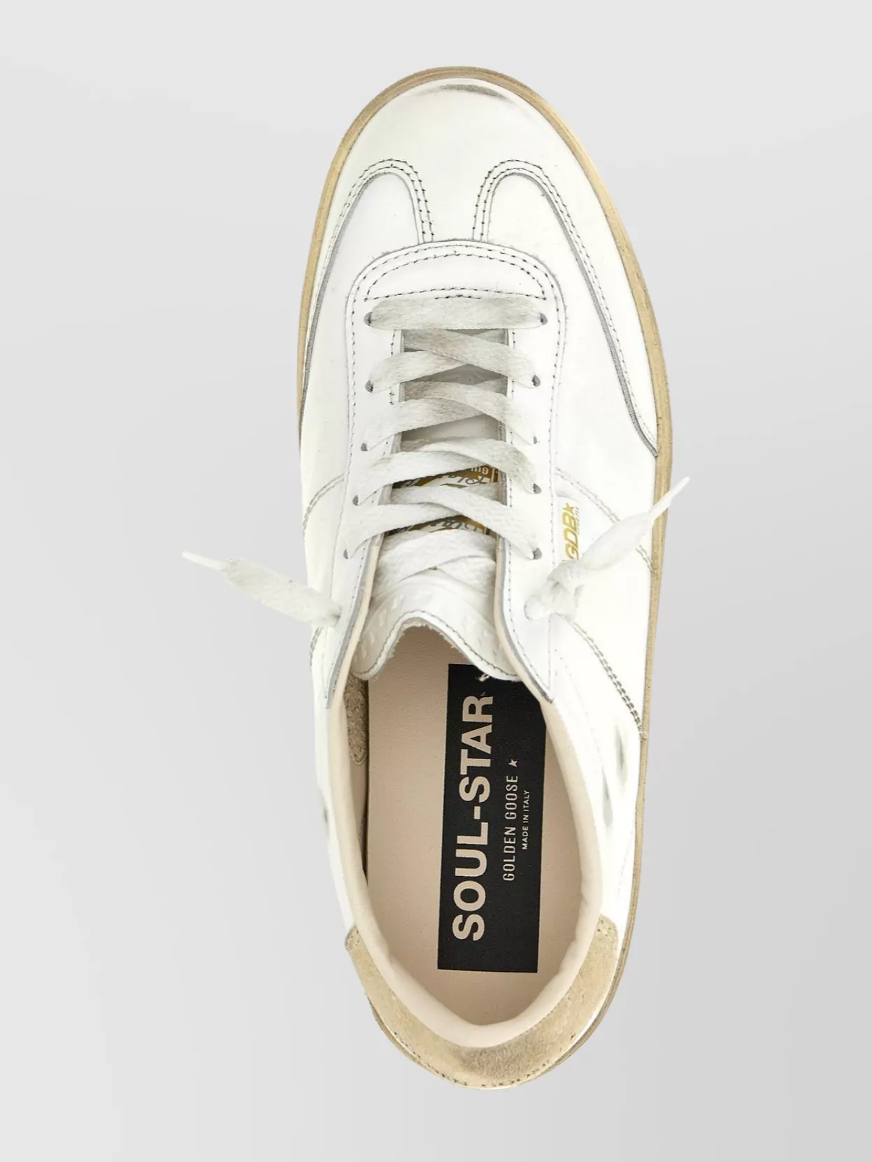 Golden Goose Distressed Low-top Sneakers Rubber Sole In White