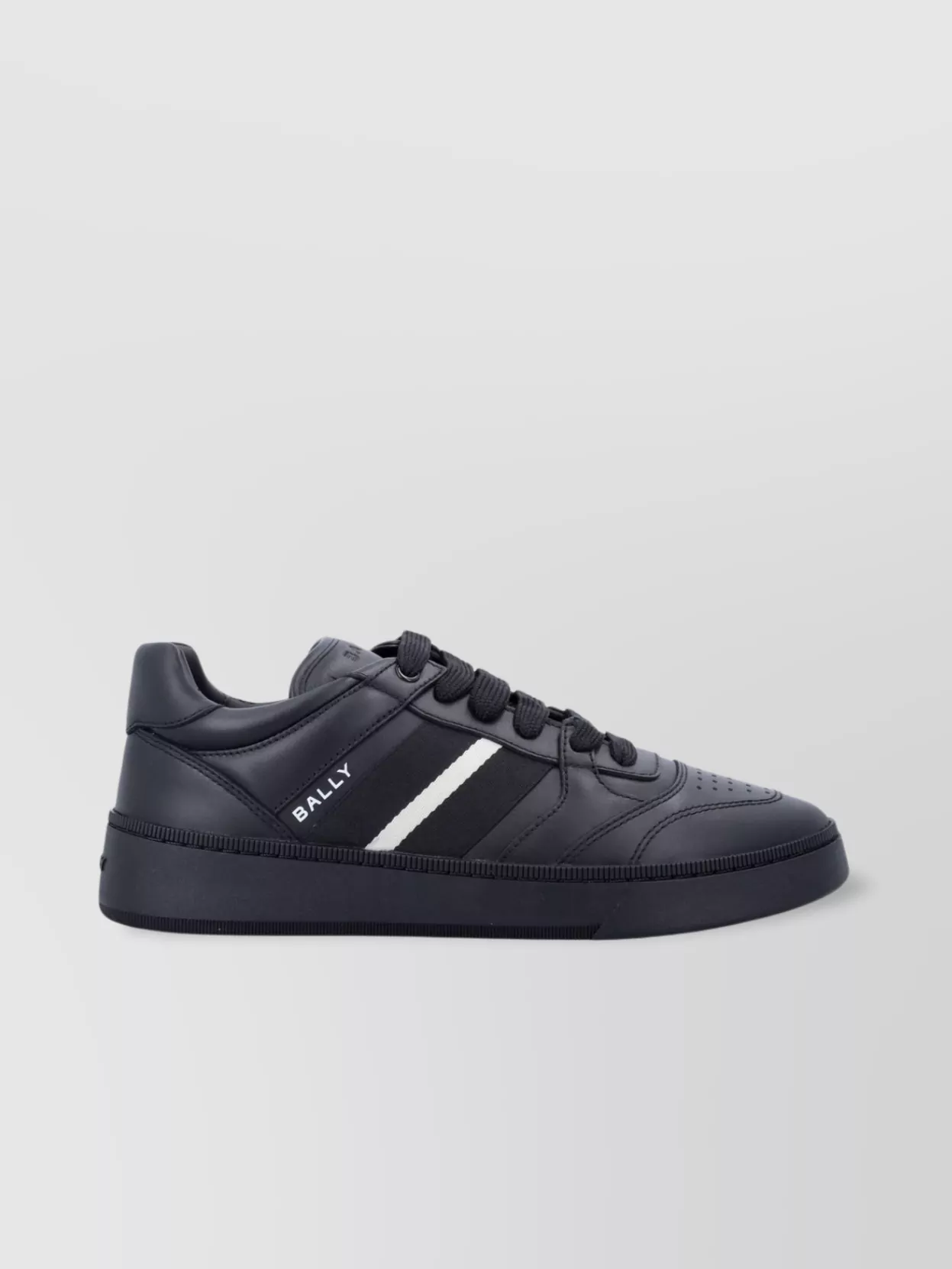 Bally Rebby Sneakers With Rubber Sole And Perforated Toe