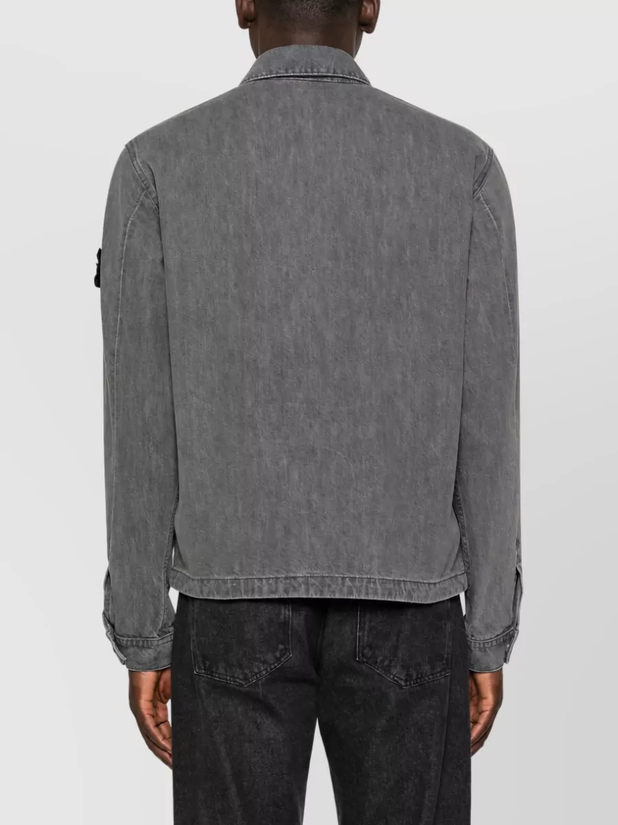 Stone Island Denim Classic Collar Jacket
