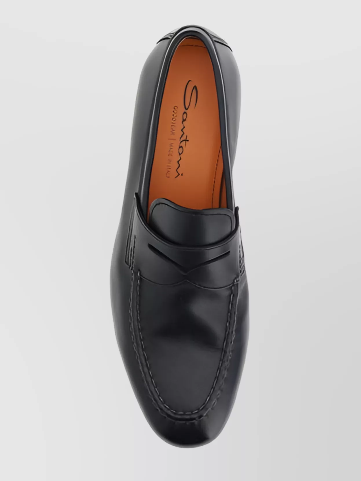 Santoni Handcrafted Leather Loafers Goodyear Construction
