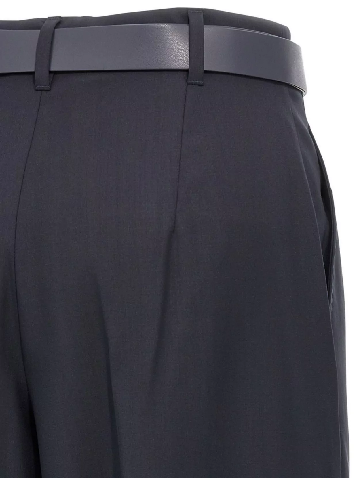 S Max Mara Wide Leg Trousers Pleated Front