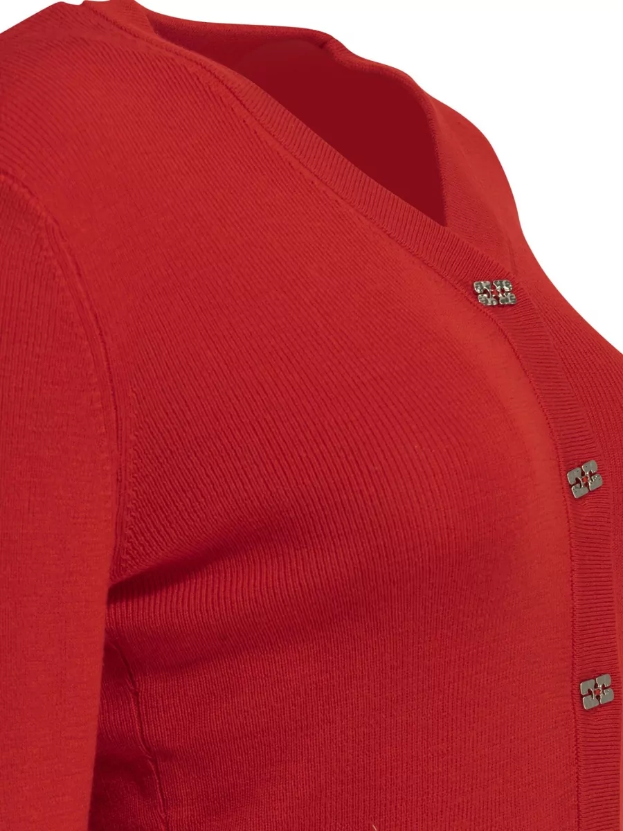 Ganni Merino Wool Cardigan