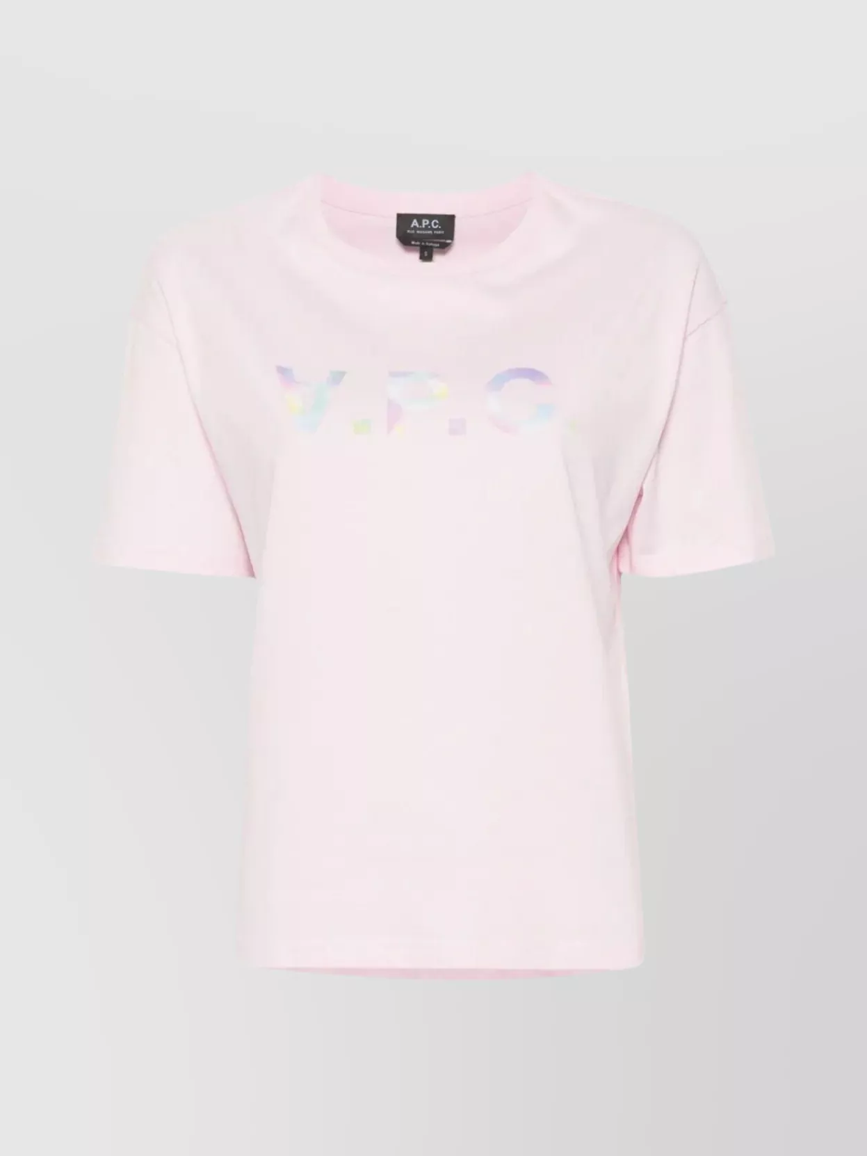 Shop Apc Cotton T-shirt With Vibrant Vpc Logo