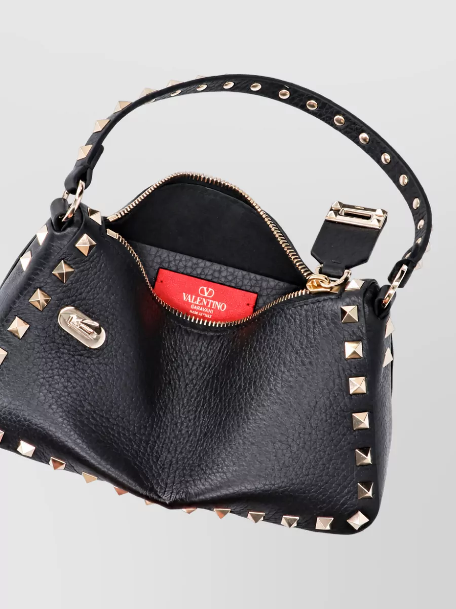 Valentino Garavani Rockstud Spike Leather Clutch Bag