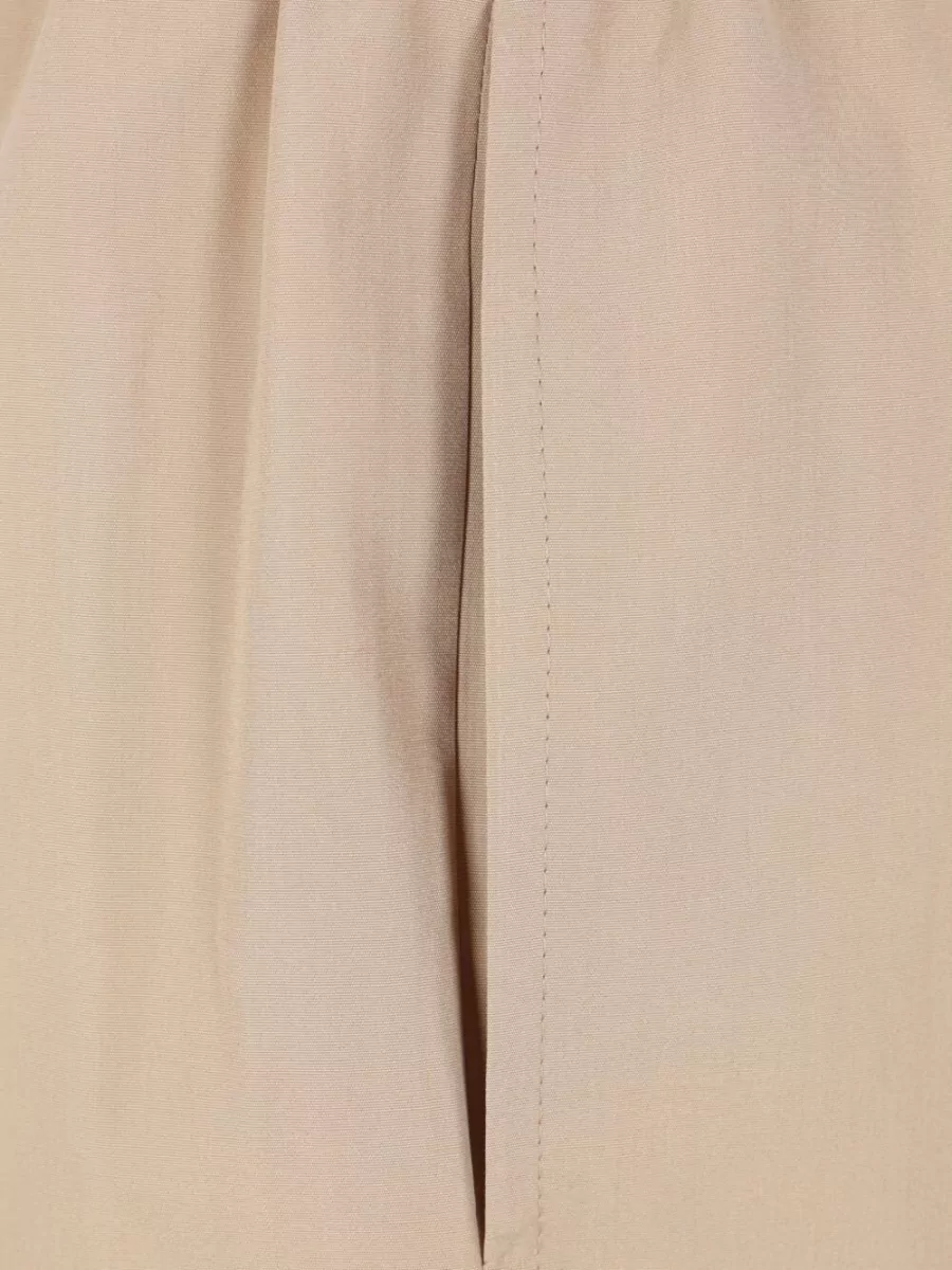 Aspesi Wide Leg Silk Nylon Blend Trousers