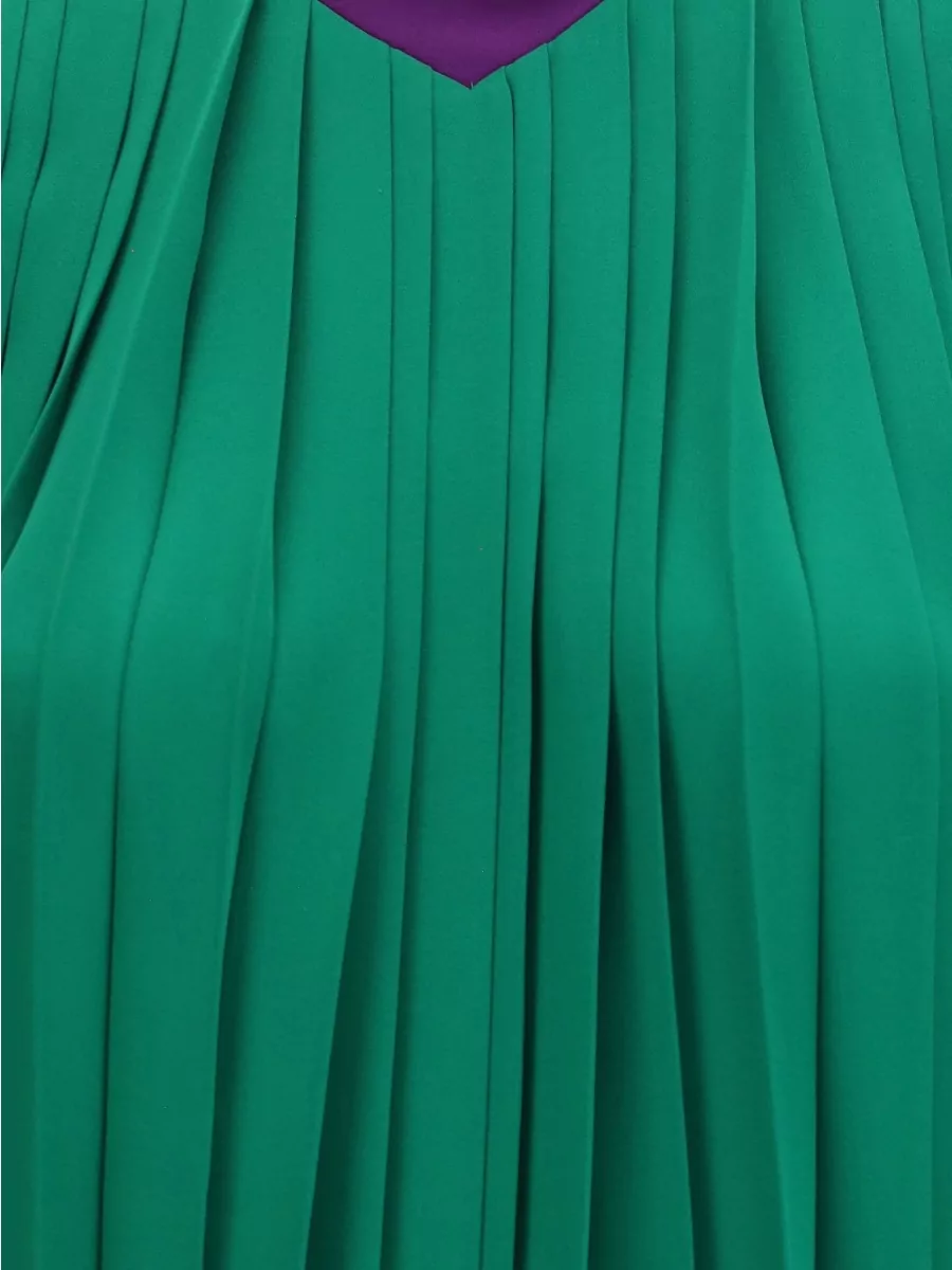 Valentino Silk Pleated Draped Top