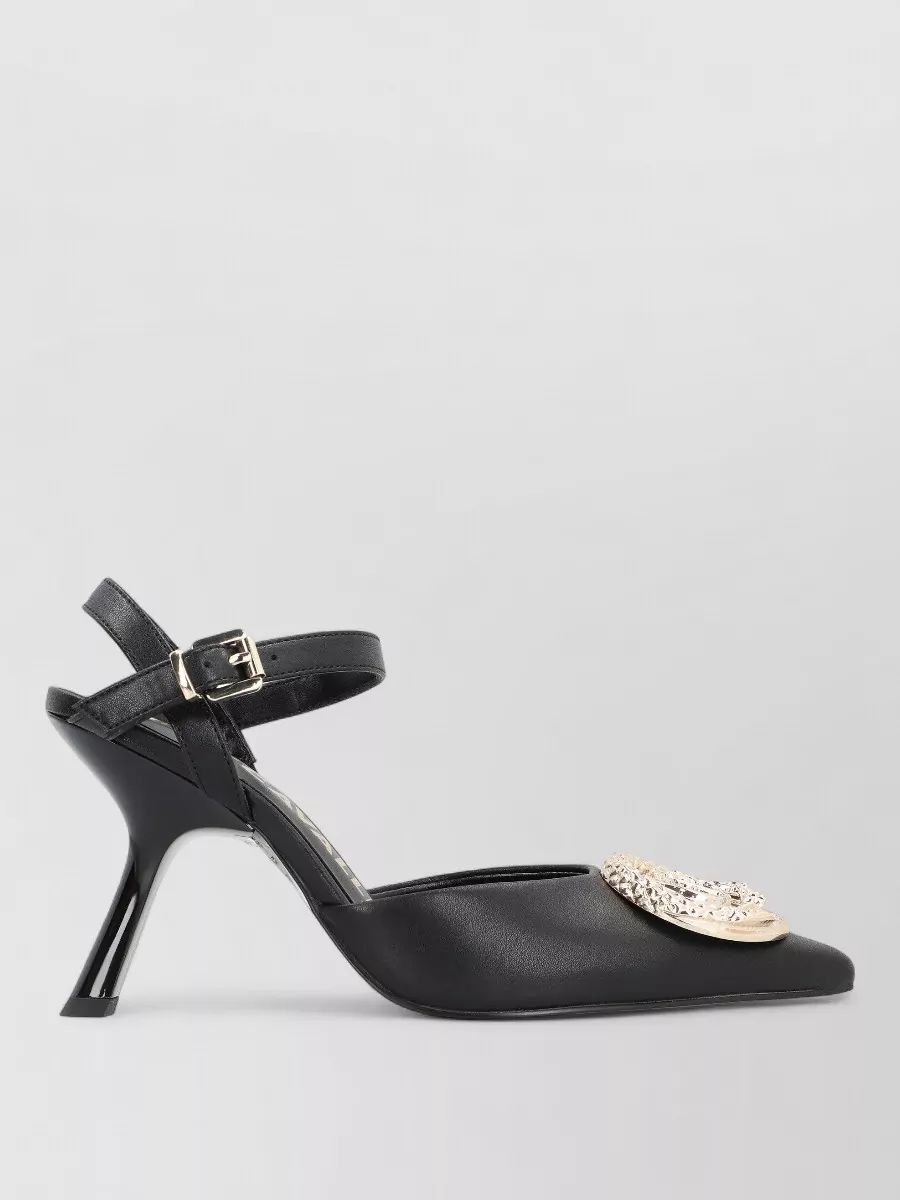 Just Cavalli Leather Heeled Sandals