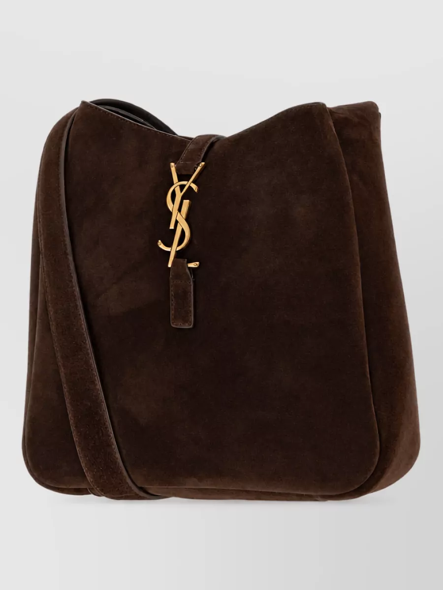 Saint Laurent Le 5 À 7 Suede Shoulder Bag